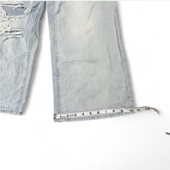 American Eagle Super High-Rise Baggy Wide Leg Ankle Jeans - 4 SHORT - Picture 4 of 7